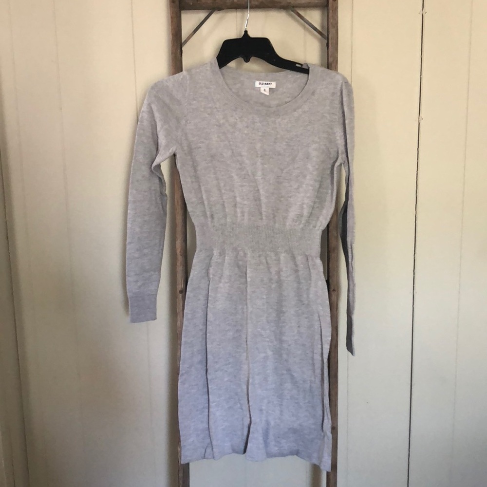 OLD NAVY SWEATER DRESS SIZE XS GREY